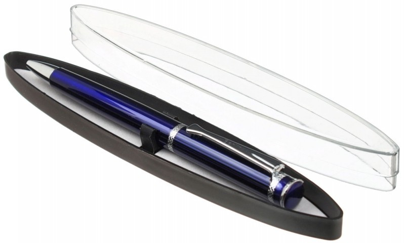 Ручка подарочная шариковая Berlingo Velvet Premium корпус синий, синяя - фото 2 - id-p131174661