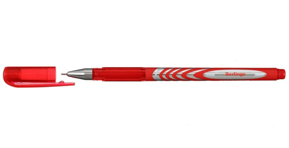 Ручка гелевая Berlingo G-Line корпус красный, стержень красный - фото 1 - id-p131174663