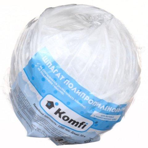 Шпагат полипропиленовый Komfi 1,6 мм, 50 м, белый - фото 2 - id-p131173492
