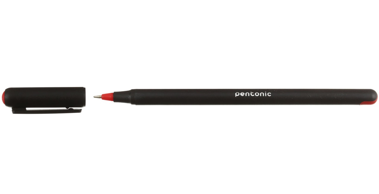 Ручка шариковая Linc Pentonic корпус черный, стержень красный - фото 2 - id-p131175765