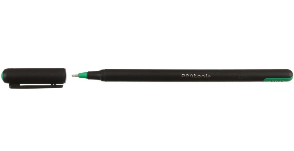 Ручка шариковая Linc Pentonic корпус черный, стержень зеленый - фото 1 - id-p131175766