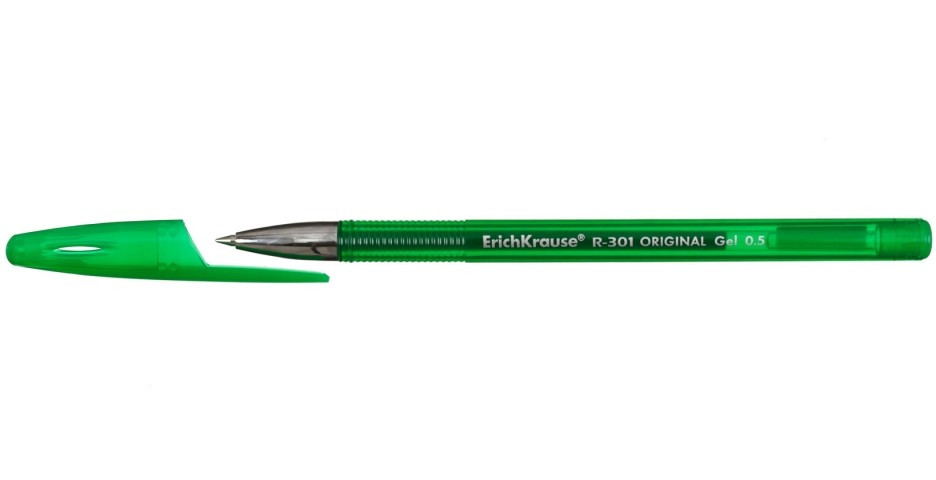 Ручка гелевая R-301 Original Gel корпус зеленый, стержень зеленый - фото 1 - id-p131175788