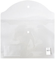 Папка-конверт пластиковая на кнопке inФормат толщина пластика 0,15 мм, прозрачная