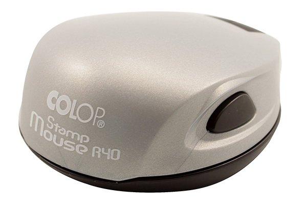 Полуавтоматическая оснастка Colop Stamp Mouse R40 для клише печати &#248;40 мм, корпус серебристый - фото 2 - id-p131170338