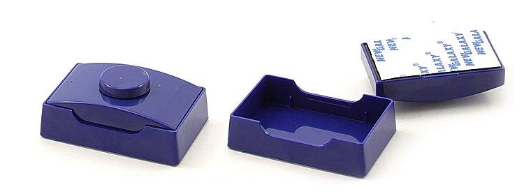 Оснастка пластиковая для штампов карманная для клише штампа 49*28 мм, марка К4928-04(49*28), корпус синий - фото 1 - id-p131172476