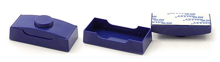 Оснастка пластиковая для штампов карманная для клише штампа 58*22 мм, марка К5822-04(58*22), корпус синий - фото 1 - id-p131172479