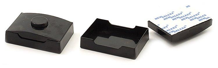 Оснастка пластиковая для штампов карманная для клише штампа 60*40 мм, марка К6040-08(60*40), корпус черный - фото 1 - id-p131172480