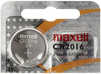 Батарейка литиевая дисковая Maxell Lithium CR2016, 3V