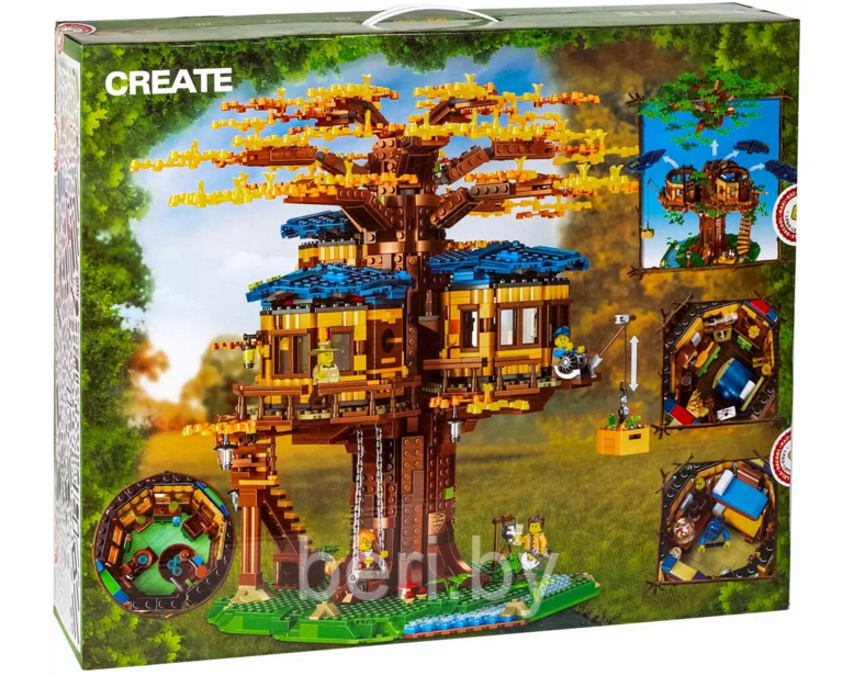 11364 Конструктор BELA (Lari) Create "Дом на дереве" (Аналог Lego Ideas 21318), 3056 деталей - фото 6 - id-p131189784