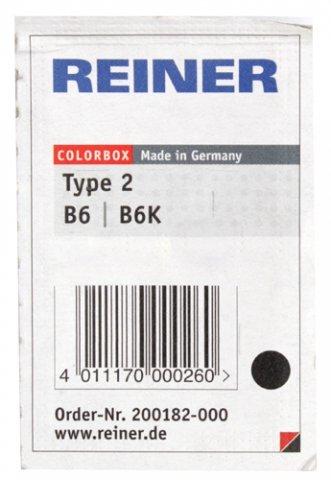 Подушка штемпельная для нумератора Reiner B6 тип B6/B6K 6, черная - фото 1 - id-p131173585