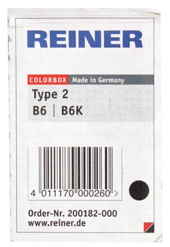 Подушка штемпельная для нумератора Reiner B6 тип B6/B6K 6, черная - фото 2 - id-p131173585