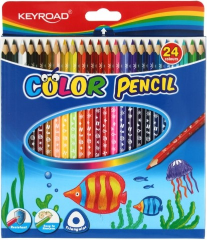 Карандаши цветные Color Pencil 24 цвета, длина 175 мм - фото 2 - id-p131174786