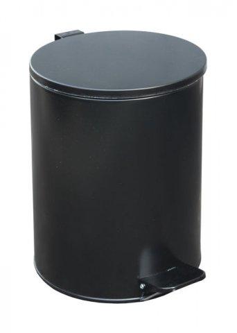 Урна для мусора с педалью 15 л, высота 320 мм, черная - фото 2 - id-p131172557