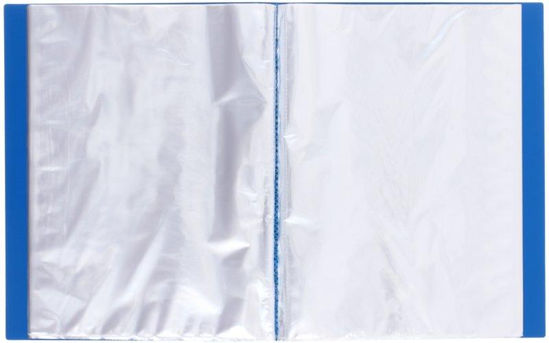 Папка пластиковая на 80 файлов Berlingo Standart толщина пластика 0,8 мм, синяя - фото 1 - id-p131173613