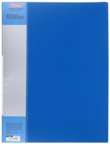 Папка пластиковая на 80 файлов Berlingo Standart толщина пластика 0,8 мм, синяя - фото 3 - id-p131173613