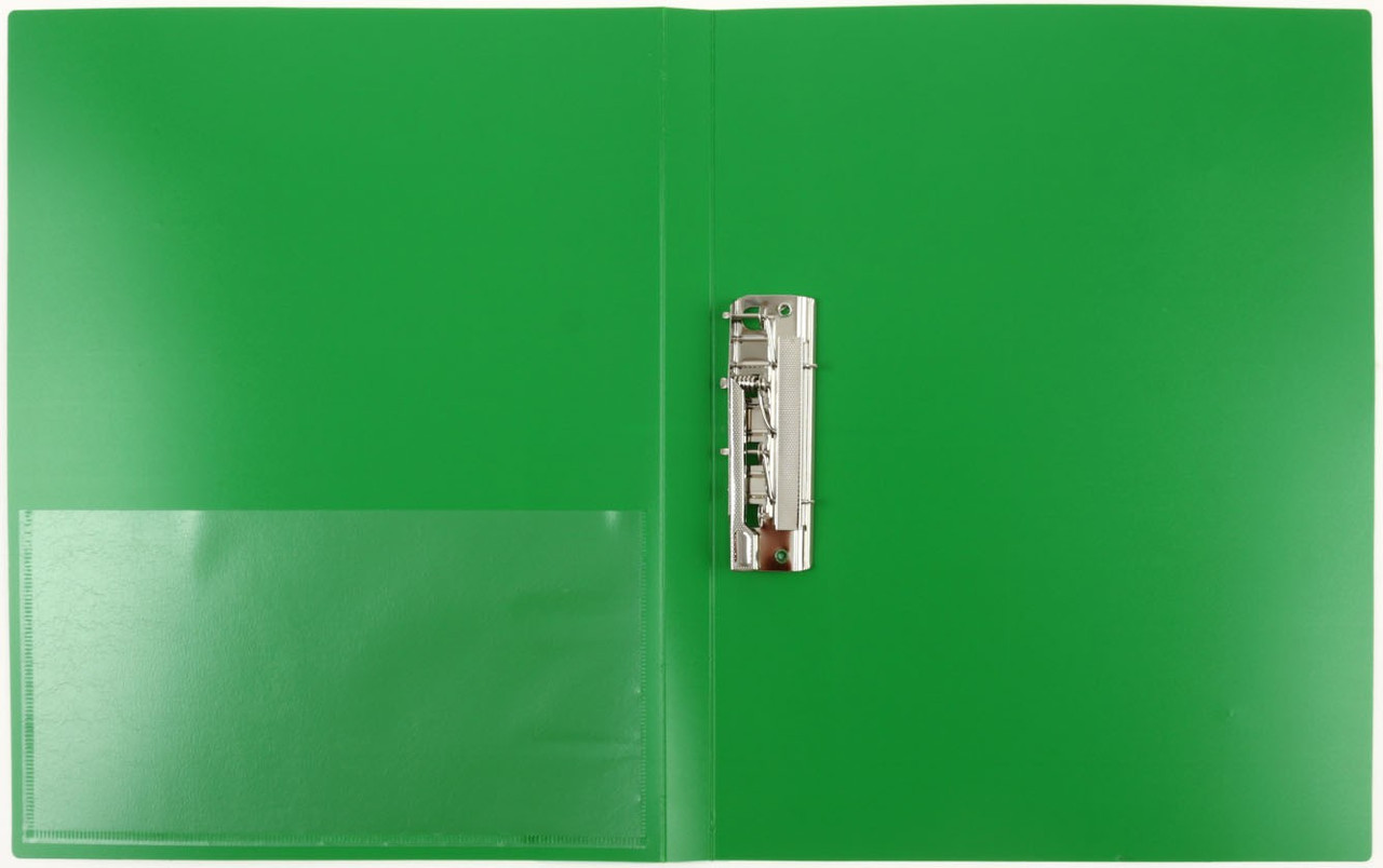 Папка пластиковая с боковым зажимом и карманом Berlingo Standart толщина пластика 0,7 мм, зеленая - фото 2 - id-p131173615