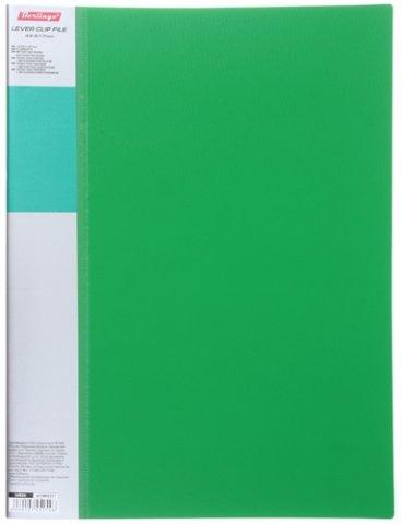 Папка пластиковая с боковым зажимом и карманом Berlingo Standart толщина пластика 0,7 мм, зеленая - фото 3 - id-p131173615