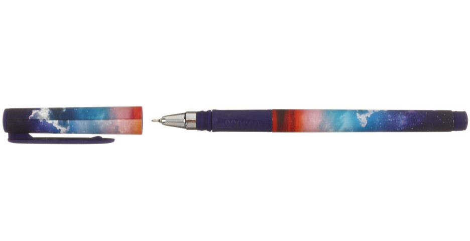 Ручка шариковая Lorex Double Soft с рисунком Sunset, стержень синий - фото 1 - id-p131175889