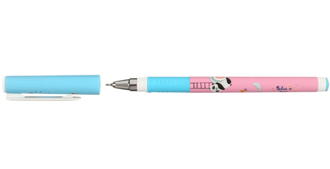 Ручка шариковая Lorex Double Soft с рисунком Panda, стержень синий - фото 2 - id-p131175893