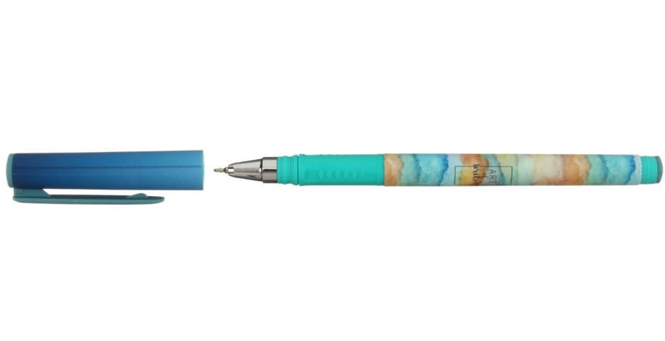 Ручка шариковая Lorex Double Soft с рисунком Blur, стержень синий - фото 1 - id-p131175896