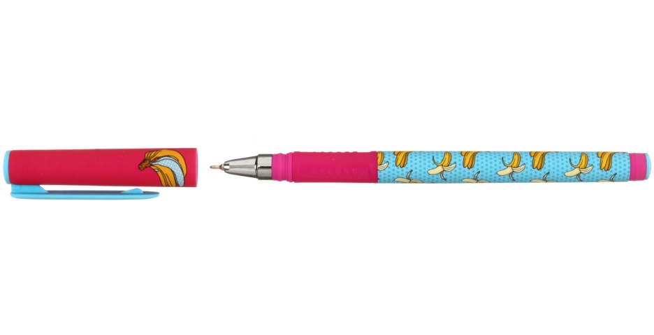 Ручка шариковая Lorex Double Soft с рисунком Banana, стержень синий - фото 1 - id-p131175899