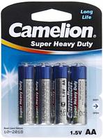 Батарейка солевая Camelion Blue Super Heavy Duty AA, R6P, 1.5V