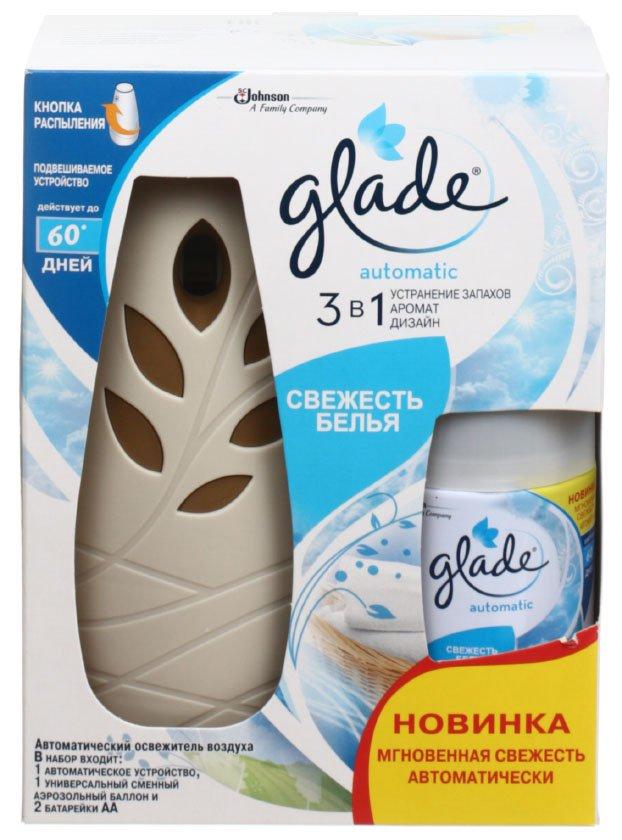 Освежитель воздуха Glade Automatic 269 мл, «Свежесть белья» - фото 2 - id-p131171496