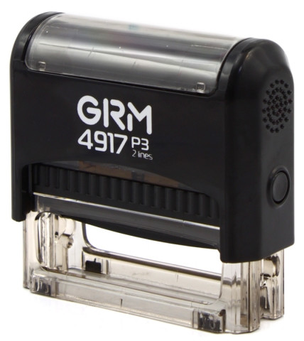 Автоматическая оснастка GRM для клише штампа 50*10 мм, марка 4917, корпус черный - фото 1 - id-p131175924