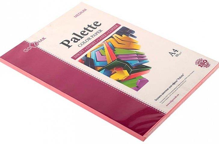 Бумага офисная цветная Palette Medium А4 (210*297 мм), 80 г/м2, медиум, 100 л., розовая - фото 1 - id-p131171551