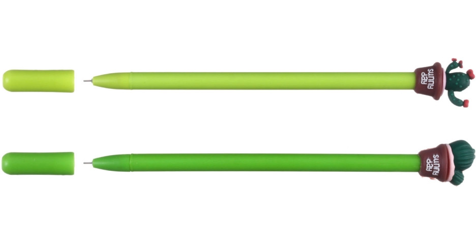 Ручка гелевая Sofun «Кактус», корпус ассорти, стержень синий - фото 1 - id-p131175955