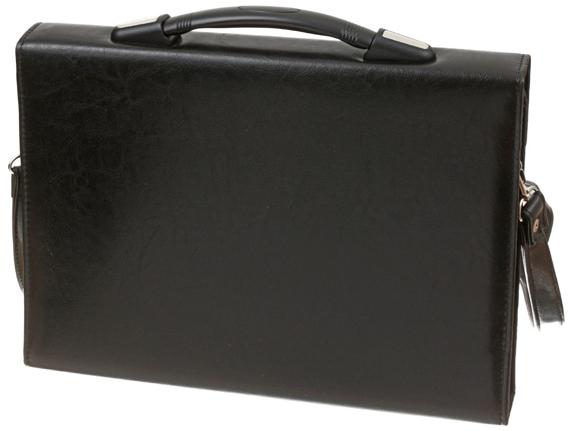 Портфель деловой Pulsar OfficeSpace 370*260*45 мм, черный - фото 1 - id-p131175964