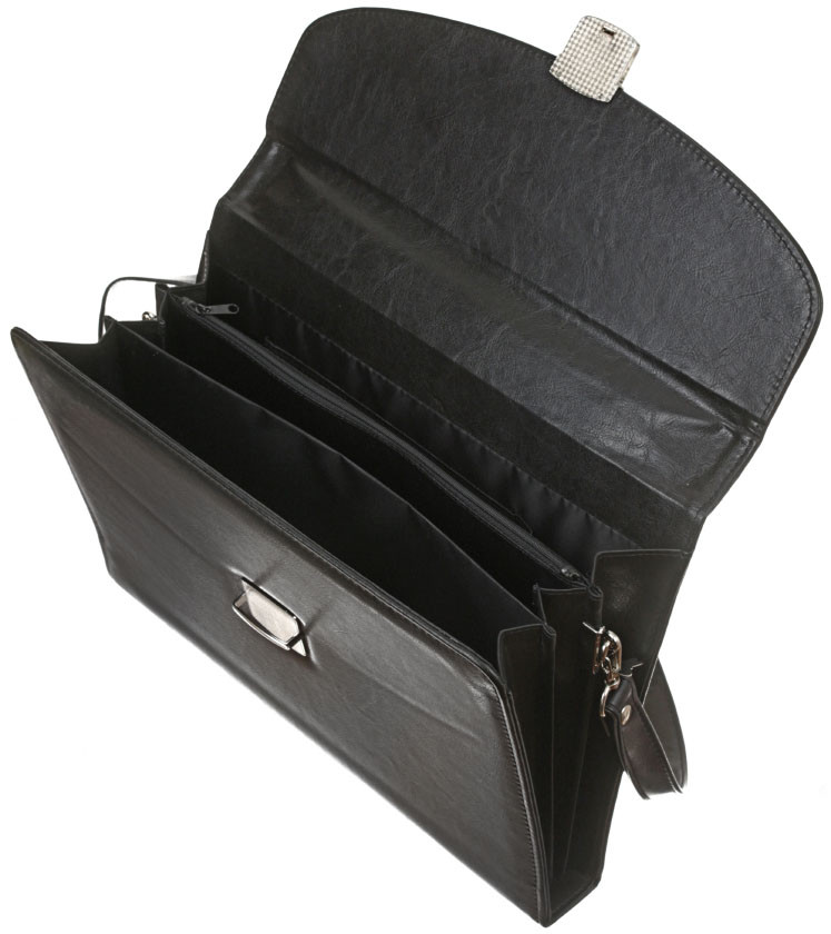 Портфель деловой Pulsar OfficeSpace 370*260*45 мм, черный - фото 2 - id-p131175964