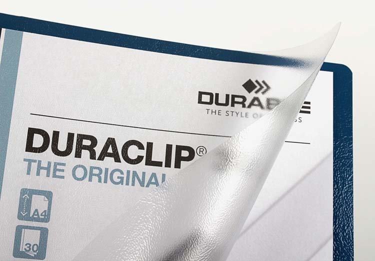 Папка пластиковая с клипом Durable Duraclip А4, 30 л., толщина пластика 0,4 мм, темно-синяя - фото 1 - id-p131171570