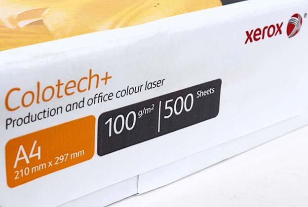 Бумага офисная Xerox Colotech+ Uncoated (без покрытия) А4 (210*297 мм), 100 г/м2, 500 л. - фото 1 - id-p131171577