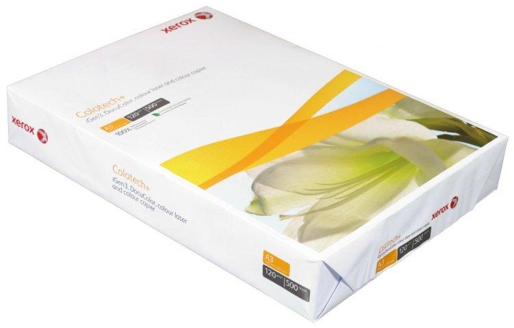 Бумага офисная Xerox Colotech+ Uncoated (без покрытия) А3 (297*420 мм), 120 г/м2, 500 л. - фото 3 - id-p131171580