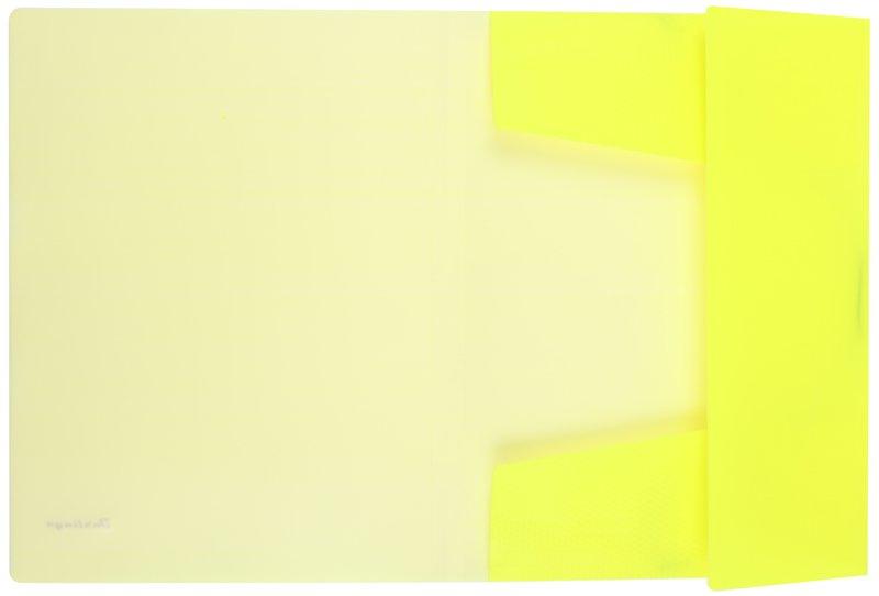 Папка пластиковая на резинке Berlingo Neon толщина пластика 0,5 мм, желтая - фото 1 - id-p131173708