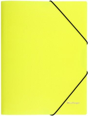 Папка пластиковая на резинке Berlingo Neon толщина пластика 0,5 мм, желтая - фото 2 - id-p131173708