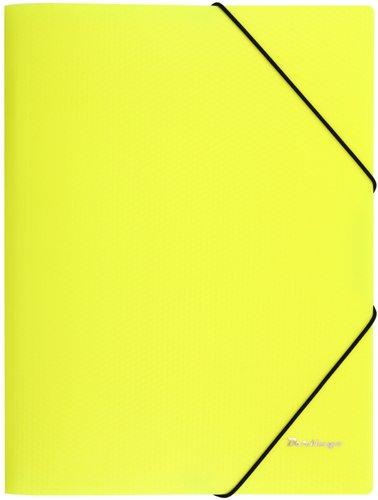 Папка пластиковая на резинке Berlingo Neon толщина пластика 0,5 мм, желтая - фото 3 - id-p131173708
