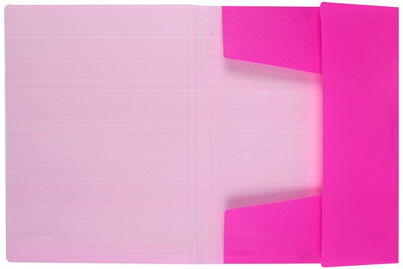Папка пластиковая на резинке Berlingo Neon толщина пластика 0,5 мм, розовая - фото 1 - id-p131173709