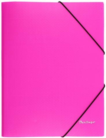 Папка пластиковая на резинке Berlingo Neon толщина пластика 0,5 мм, розовая - фото 2 - id-p131173709