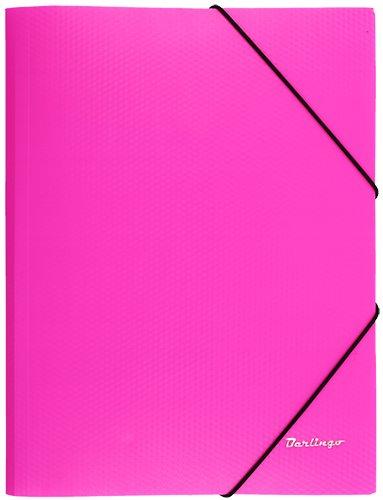Папка пластиковая на резинке Berlingo Neon толщина пластика 0,5 мм, розовая - фото 3 - id-p131173709