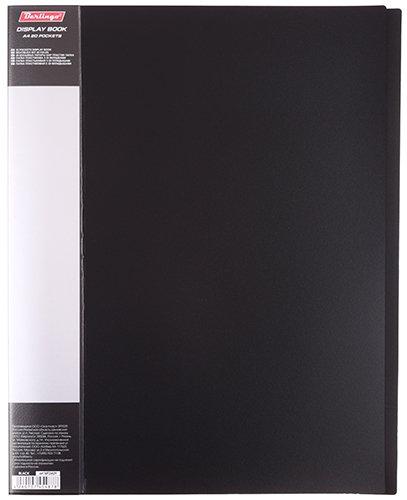 Папка пластиковая на 20 файлов Berlingo Standart толщина пластика 0,6 мм, черная - фото 5 - id-p131173713