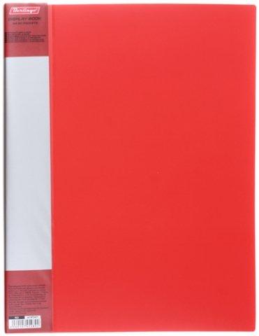 Папка пластиковая на 30 файлов Berlingo Standart толщина пластика 0,6 мм, красная - фото 3 - id-p131173714