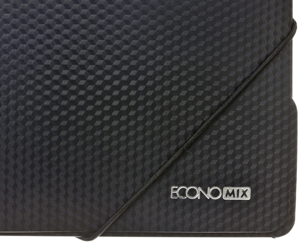 Папка пластиковая на резинке Economix толщина пластика 0,5 мм, черная - фото 2 - id-p131176004