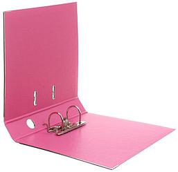 Папка-регистратор Lux Economix с двусторонним ПВХ-покрытием корешок 50 мм, розовый