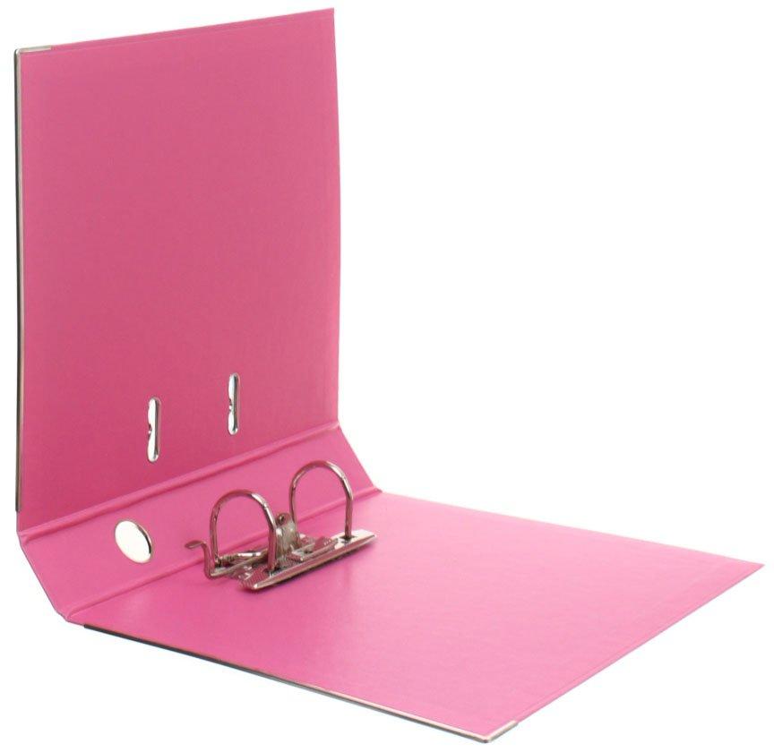 Папка-регистратор Lux Economix с двусторонним ПВХ-покрытием корешок 50 мм, розовый - фото 1 - id-p131172681