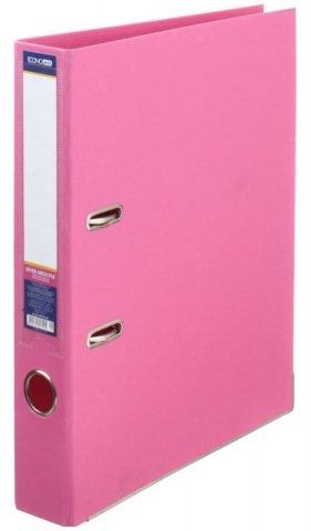 Папка-регистратор Lux Economix с двусторонним ПВХ-покрытием корешок 50 мм, розовый - фото 2 - id-p131172681