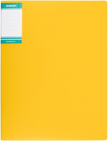 Папка-скоросшиватель пластиковая с пружиной Stanger толщина пластика 0,7 мм, желтая - фото 4 - id-p131171602