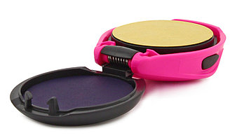 Полуавтоматическая оснастка Colop Stamp Mouse R40 для клише печати ø40 мм, корпус неон розовый