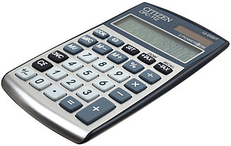 Калькулятор 12-разрядный Citizen CРC-112 компактный серебристо-серый